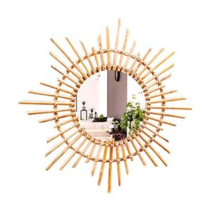 Rattan Sunburst Mirror