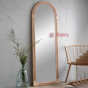 Rattan Standing Mirror