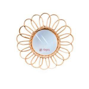 Cane Round Mirror
