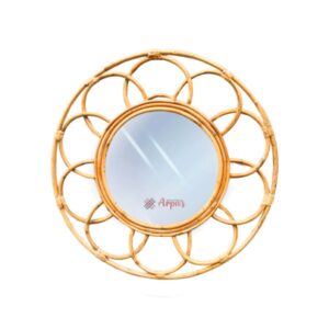 Cane Round Mirror